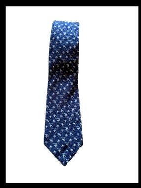 Brooks Brothers country club silk tie palm tree beach resort preppy yacht club